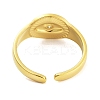 Real 18K Gold Plated 304 Stainless Steel Open Cuff Rings for Women LS-RJEW-B061-01G-02-3