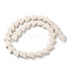 Triangle Dyed Natural Lava Rock Beads Strands G-O126-04A-02-2