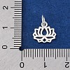 925 Sterling Silver Hollow Lotus Flower Charms LS-STER-D301-01S-3