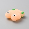 Frog Luminous Food Grade Eco-Friendly Silicone Beads LS-SIL-WH0003-12G-2