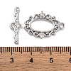 Brass Micro Pave Clear Cubic Zirconia Toggle Clasps KK-S403-17P-4