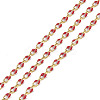 Ion Plating(IP) 304 Stainless Steel Dapped Chains AJEW-Q150-09G-06-1