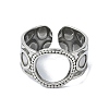304 Stainless Steel Cuff Rings RJEW-M019-42P-2