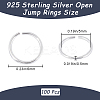 100Pcs 925 Sterling Silver Open Jump Rings STER-CN0001-41-2