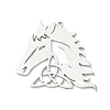 304 Stainless Steel Pendants STAS-D202-06P-1