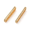 Brass Micro Pave Cubic Zirconia Multi-Strand Links KK-P239-02C-G-1