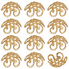 100Pcs Flower Brass Fancy Bead Caps KK-BBC0018-06-1