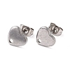 304 Stainless Steel Stud Earring Findings STAS-I183-07A-07P-2