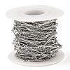 Tarnish Resistant 304 Stainless Steel Twist Link Chains CHS-G025-16P-3