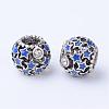 Alloy Enamel European Beads MPDL-T001-01C-2