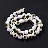 Handmade Evil Eye Lampwork Round Bead Strands LAMP-L055-10mm-32-4