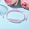 Adjustable Tube Natural Gemstone Braided Bracelets for Women BJEW-JB11006-05-2