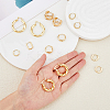 16Pcs 8 Style Ring & Rectangle & Twist Alloy & Brass Hoop Earrings Sets EJEW-FI0001-41-3