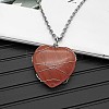 Watermelon Stone Glass Pendant Necklaces CY8832-13-1