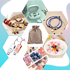 Polyester Imitation Burlap Packing Pouches Drawstring Bags ABAG-BBC0001-02A-01-5