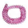 Dyed Imitation Gemstone Glass Beads Strands GL-Z001-03B-15-4