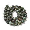 Natural African Turquoise(Jasper) Beads Strands G-P508-A06-01-3
