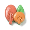Autumn Theme Opaque Resin Cabochons CRES-A055-01G-1