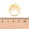 Brass Micro Pave Clear Cubic Zirconia Rings for Women RJEW-U047-30G-5