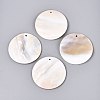 Natural Freshwater Shell Big Pendants SHEL-Q028-14-1
