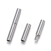Tarnish Resistant 304 Stainless Steel Bayonet Clasps X-STAS-F108-12P-2.2mm-2