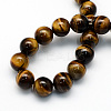 Natural Tiger Eye Round Beads Strands G-S177-12mm-2