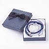 Natural Mixed Gemstone Stretch Bracelets BJEW-JB03365-03-3