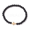 Opaque Acrylic Beads Stretch Bracelets BJEW-JB11605-01-2