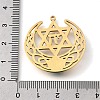 Synthetic Turquoise Star of David and Chai Symbol Pendants LS-STAS-S178-08G-3