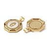 Brass Micro Pave Cubic Zirconia Pendants KK-D057-06G-2