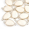 Natural White Jade Links connectors G-S344-02O-1