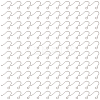 100Pcs 316 Surgical Stainless Steel Earring Hooks STAS-LP0001-58-1