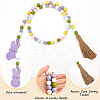 Wood Beads Pendant Decorations DIY-WH0888-777A-01-5