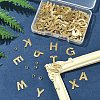 104Pcs 26 Styles Letter A~Z 304 Stainless Steel Alphabet Letter Charms STAS-FS0001-66-8