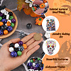 17 Style Painted Natural Wood Beads WOOD-KS0001-17-5