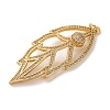 Brass Micro Pave Cubic Zirconia Big Pendants KK-U076-08G-2