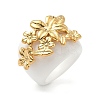 304 Stainless Steel with Resin Finger Rings for Women RJEW-G359-03G-2