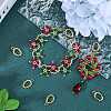 6Pcs Brass Spring Gate Rings FIND-SC0010-94-4