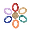 Oval Imitation Gemstone Acrylic Linking Rings OACR-R022-M-2