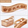 6-Hole Bamboo Glass Holder Display Racks ODIS-WH0025-71-5