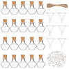 DIY Apple Shape Wish Bottle Pendant Decorations Making Kit DIY-DC0001-72-1