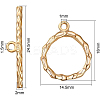 Brass Toggle Clasps KK-BC0004-05G-3
