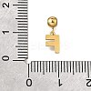 304 Stainless Steel Rhinstone Pendant STAS-H202-50G-F-3