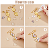 6Pcs Iron Brooch JEWB-FH00031-3
