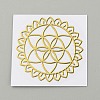 Chakra Hollow Metal Stickers STIC-WH0304-598F-01-1
