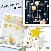 80Pcs 2 Colors Paper Glitter Star Wall Decoration AJEW-SP0001-12-5