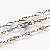 304 Stainless Steel Chain Necklaces STAS-P164-35GP-2