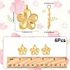 6Pcs 304 Stainless Steel Pendants STAS-YW0003-27-3