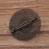 Iron Flower Hair Pin OHAR-PW0003-173AB-2