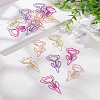 16Pcs 4 Colors Iron Paper Clips AJEW-LP0004-44-1